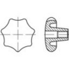 TOOLCRAFT hviezdicové rukoväti TO-5453922 10 ks; TO-5453922