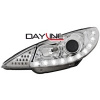 DAYLINE predné svetlá Peugeot 206 98-07 chróm