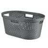 Curver Kôš Curver® INFINITY RECYCLED 40L, antracit, 59x39x27 cm, na bielizeň, prádlo