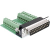 Delock Adapter 65318 D-SUB kolíková lišta 180 ° Pólov: 25, 27 1 ks; 65318
