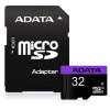 Adata/micro SDHC/32GB/UHS-I U1 / Class 10/+ Adaptér (AUSDH32GUICL10-RA1)