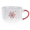 Vianočný hrnček Snehová vločka 500 ml, biely