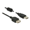 DeLOCK - Prodlužovací šňůra USB - USB (M) do USB (F) - USB 2.0 - 2 m - černá 84885