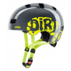 přilba dětská UVEX Kid 3 dirtbike grey/lime 51-55
