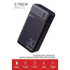C-TECH Powerbanka 30000mAh, Li-Pol, 20W, USB-C/USB-A/micro USB PBPD-30