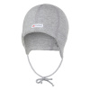 Čiapka šmyk zaväzovacia - plochý šev Outlast® - sivý melír 2 / 39-41 cm