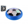 Teddies Air Disk futbalová lopta vznášajúca sa plast 14cm na batérie so svetlom v krabičke 20x20cm