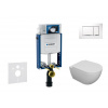 Geberit Kombifix - Set predstenovej inštalácie, klozetu Oudee a dosky softclose, tlačidlo Sigma30, biela/chróm SANI15CA3102