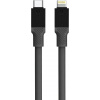 Tactical KP31177 Fat Man USB-C/Lightning, 1m, sivý