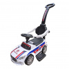 BABY MIX Detské odrážadlo so zvukom a vodiacou tyčou Baby Mix Ambulancie biele