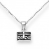 Strieborný medailón - otvárací prívesok OXIDIZED 706-39598