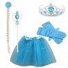 Kostým pre dievča - Šaty Elsa Princess Dress + Adsessories Korona (Šaty Elsa Princess Dress + Adsessories Korona)