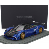 Bbr-models Pagani Huayra R 2021 - Con Vetrina - S vitrínou 1:18 Blu Francia - Modrá matná čierna