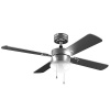 Ventilátor Cecotec, 5840 EnergySilence Aero 5350 Black Design, stropní, průměr 132 cm, 3 lopatky, LED žárovka, 6 rychlostí, časovač, 30 W