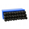 GEKO G01815 Dierovače písmen, 10 mm, sada 27 kusov
