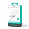Joyroom Joyroom Power Bank Magnetic Wireless charging, MagSafe 15W, C+Lightning. PD 20W, 10000 mAh with Type-C - Lightning cable, White (JR-PBM01)