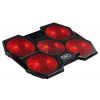 EVOLVEO Ania 14, chladicí podložka pro notebook, 5x ventilátor, červené podsvícení