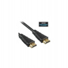 PremiumCord HDMI High Speed + Ethernet kabel, zlacené konektory, 1m (kphdme1)