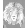 ZUTY Bodkovanie - FAREBNÝ LEV PORTRÉT II Rámovanie: bez rámu a bez vypnutia plátna, Rozmer: 80x100 cm