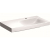 Geberit Xeno 2 Umývadlo 90x48 cm, otvor na batériu, bez prepadu, s odkladacou plochou vľavo, s KeraTect, biela 500.535.01.1