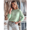 Dámsky oversize sveter SOFTICAN šedá | zelená | svetlozelená One size DStreet 5904056707492