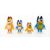 Súprava figúrok Moose Toys Bluey Bluey & Family 4 ks. (SET 4 MODRÝCH BINGO RODINNÝCH POSTAVIČIEK)
