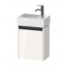 Duravit Ketho.2 Umývadlová skrinka, 44x36x24 cm, 1 dvierka, pánty vľavo, lesklá biela K25071L22220000