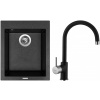Set Sinks G8730 (dřez Cube 410 Granblack 30 + baterie Vitalia Granblack 30)