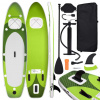 vidaXL Nafukovací Stand up paddleboard, zelený 300x76x10 cm