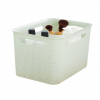 Úložný box s rúčkami BRISEN 16 l, 36 x 26,2 x 21 cm, biely S vekom / Bez veka: Bez veka