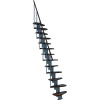 Minka STAIRS Priame modulové schodisko Quatro orech/sivá, 298 cm
