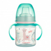 Canpol Babies tréningový hrnček so širokým hrdlom 120 ml Exotic Animals zelený
