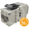 SXKJ-10G-STP-BK-NA - Solarix keystone CAT6A quick cut, multipack 24 ks