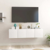 vidaXL Závesné TV skrinky 2 ks biele 60x30x30 cm - Biela - 75857-30457