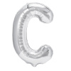 Party Fóliový balón písmeno C strieborný 40 cm