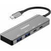 PremiumCord 5G SuperSpeed Hub USB-C na 2x USB 3.2 C +2x USB 3.2 A, Aluminum ku31hub11
