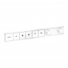 Hansgrohe RainSelect - Podomietkový termostatický modul pre 5 spotrebičov, matná biela 15384700