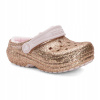 Detské sandále Crocs Classic Lined Glitter Clog gold/barely pink 27-28 EU