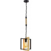 Mdeco Elem Marco 6300/1 BL JD závěsná lampa závěsná 1x60W E27 černá/dřevo