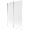 Mexen Flip, vaňová zástena 1-krídlová 120 x 150 cm, otočné krídlo, 6 mm námraza sklo, chrómový profil, 894-120-101-01-30