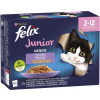 Nestle Purina Felix Fantastic Junior krmivo pre mačiatka s výberom príchutí v želé 1,02 kg (12 X 85 G)