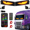 2XLAMPA AUTO DIY PÁS LED DIABOLSKÉ OČI NÁKLADNÉ AUTO TIR SUV 70*173 mm