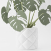 Monstera Magnetica – 3D Tlačená Dekorácia & Podložky pod Poháre Farba listov: zelená, Vyber typ kvetináča: Veluto, Vyber farbu kvetináča: biela