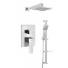 Aqualine Aqualine, RITMO podomietkový sprchový set s pákovou batériou, 2 výstupy, chróm, RT045