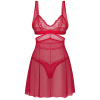 Obsessive Sexy košilka Cupide Desir Babydoll Červená L/XL