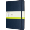 Nelinkovaný zápisník Moleskine v pevnej väzbe XL zafírový