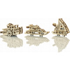 Wooden City 3D puzzle mini sada Widgets: Lodě 28 ks