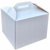 Krabička / Box na tortu s rúčkou, biely, 30x30x25cm
