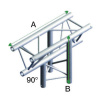 FT30-023 T Cross Up/Down 3 Way Incl. Connectors