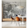 WALLCOLORS Black swans wallpaper - tapeta POVRCH: Wallstick
